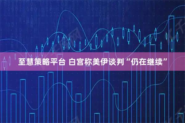 至慧策略平台 白宫称美伊谈判“仍在继续”